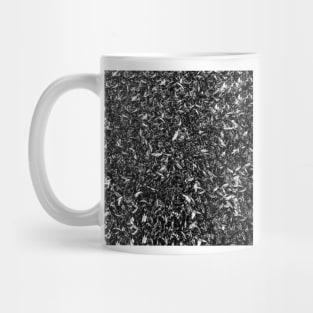 Texas Leaves Of Fall - Black and White Mug